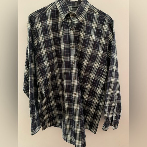 Viyella Men’s Wool Buttondown Plaid Shirt - Picture 6 of 10
